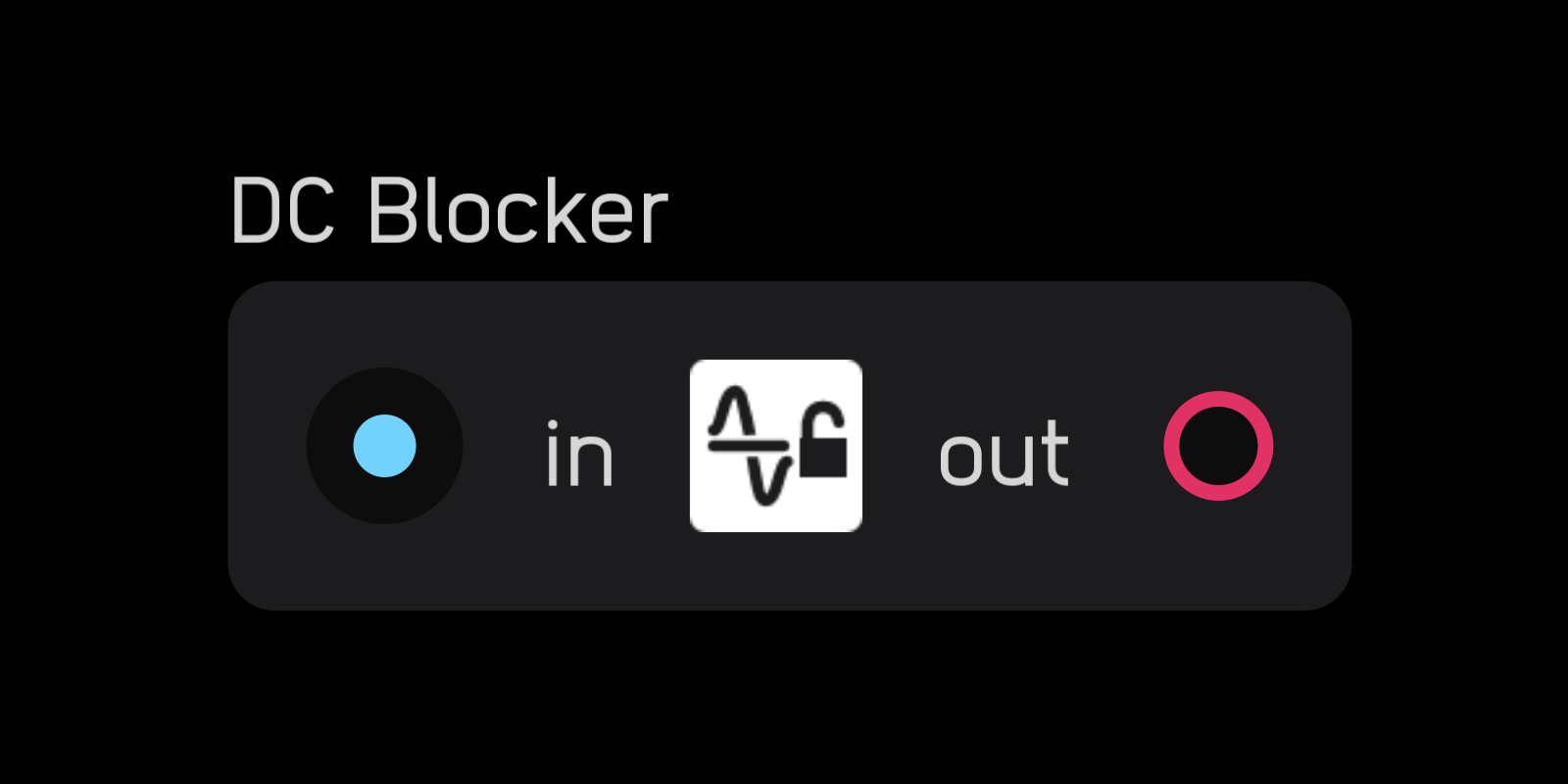 dc blocker node