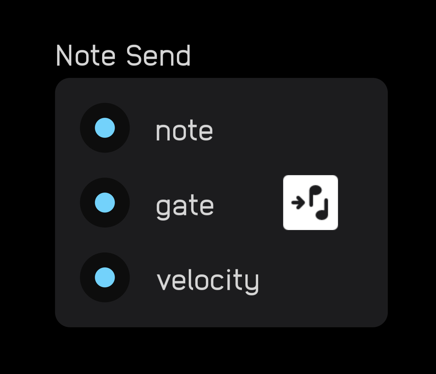 note send node