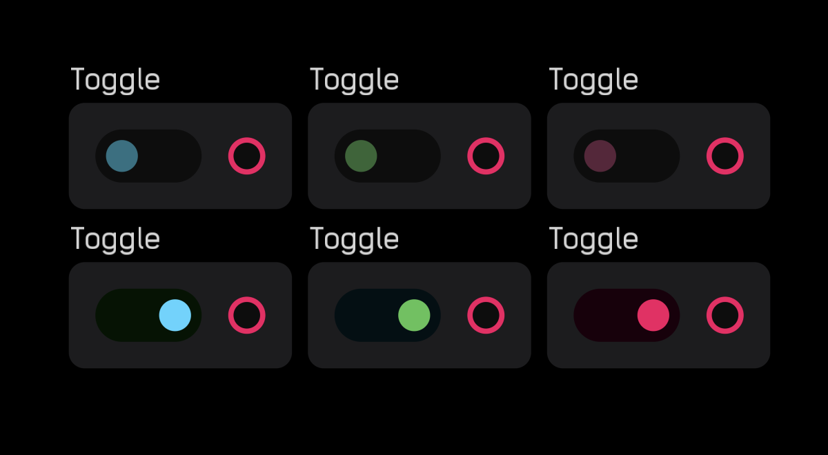 Toggle colors